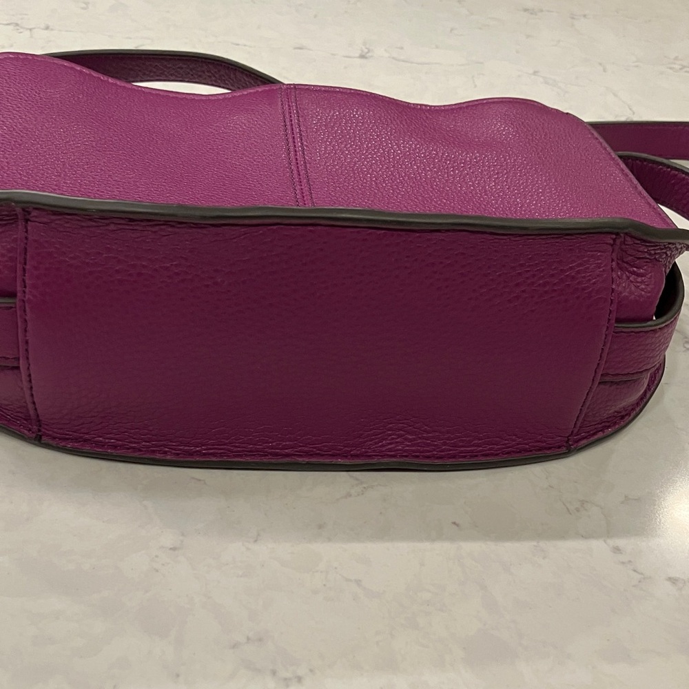 AIMEE KESTENBERG Shoulder Bag VIOLET LEATHER Excellent - Picture 8 of 11